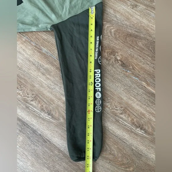 Scotch and soda Amsterdam hoodie Unisex M green 1/4 zip organic cotton - Picture 9 of 14